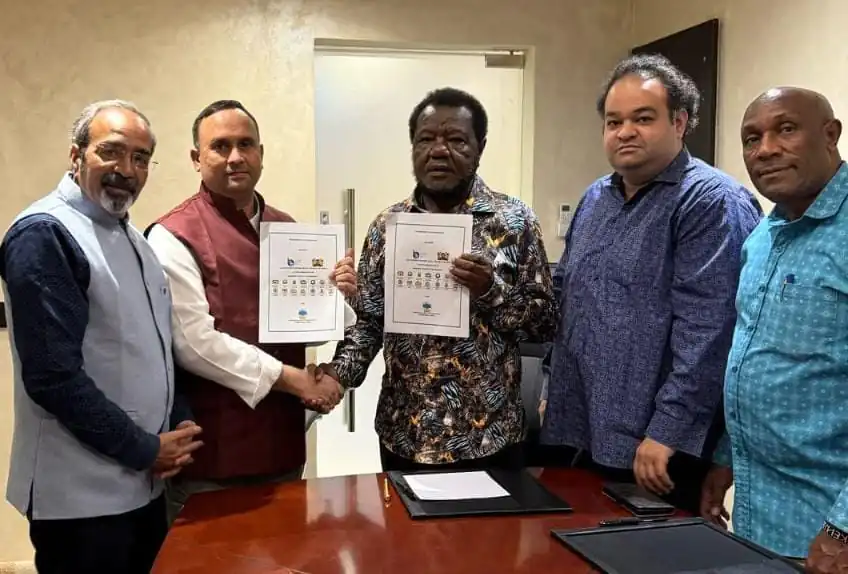 Historic Green Channel Treaty Signing between India and Kenya